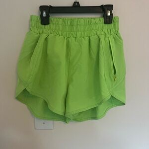 Neon Green Athletic Shorts
